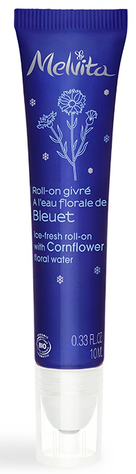 MELVITA Ice-Fresh Roll-On with Cornflower Floral Water