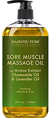 Majestic Pure Cosmeceuticals Arnica Sore Muscle Massage Oil For Body