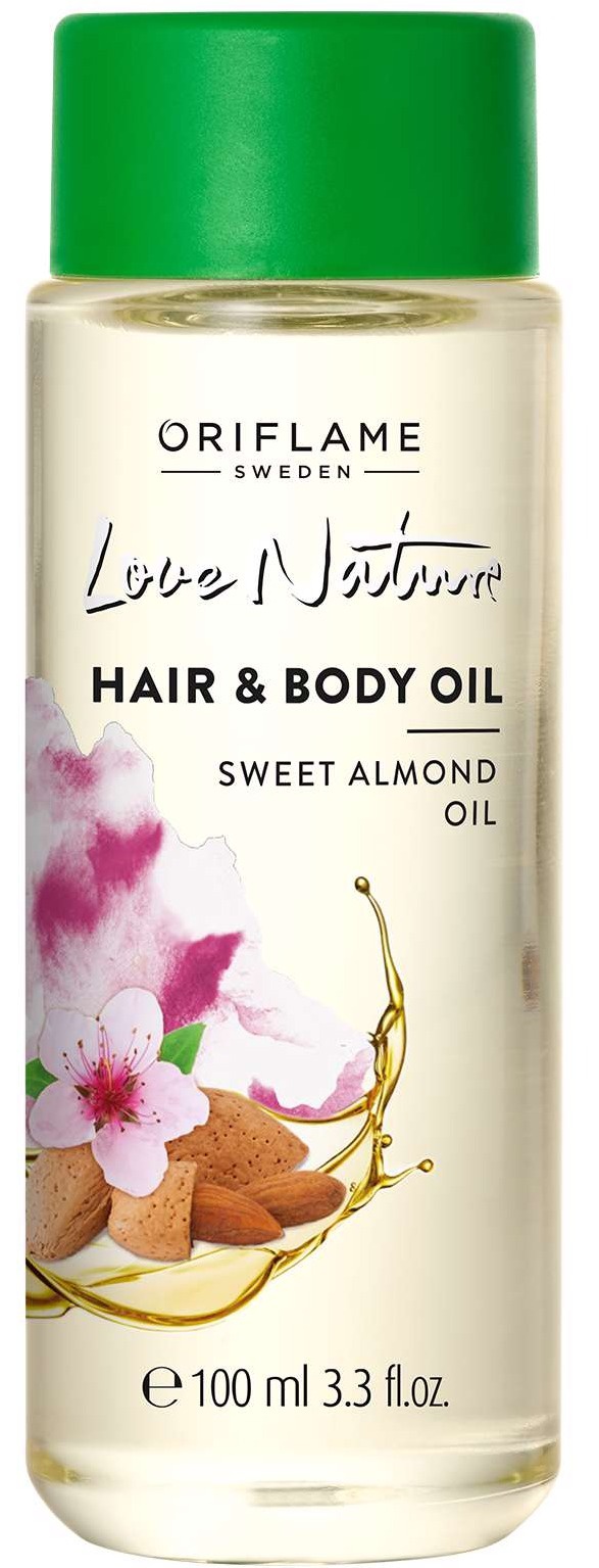 Oriflame Love Nature Hair & Body Oil Sweet Almond Oil