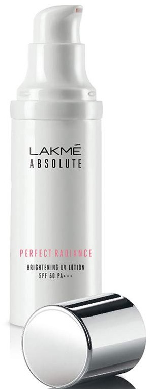 Lakme Absolute Perfect Radiance Skin Brightening UV Lotion, With Glycerine And Sunscreen, SPF 50 Pa+++