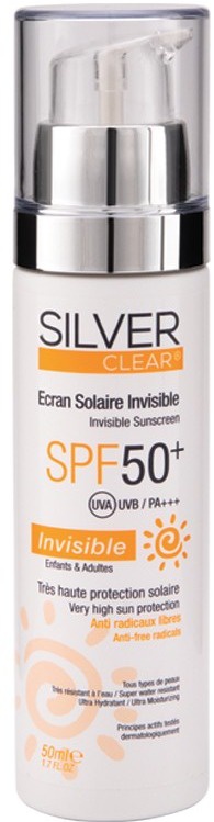 Silver Clear Ecran Solaire Invisible SPF 50+