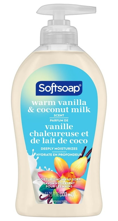 Softsoap Deeply Moisturizing Liquid Hand Soap Pump, Warm Vanilla & Coconut Milk