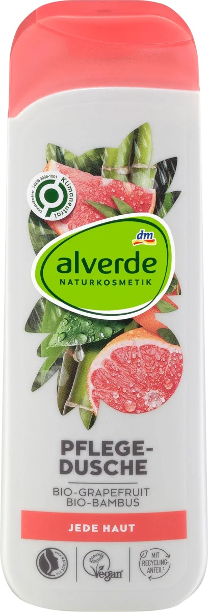 alverde Pflegedusche Grapefruit Bambus