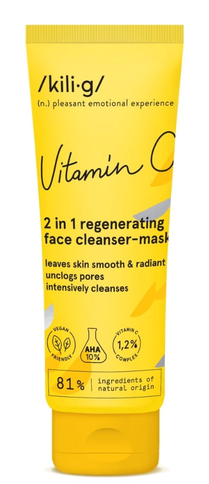 Kilig Vitamin C 2in1 Regenerating Face Cleanser-Mask