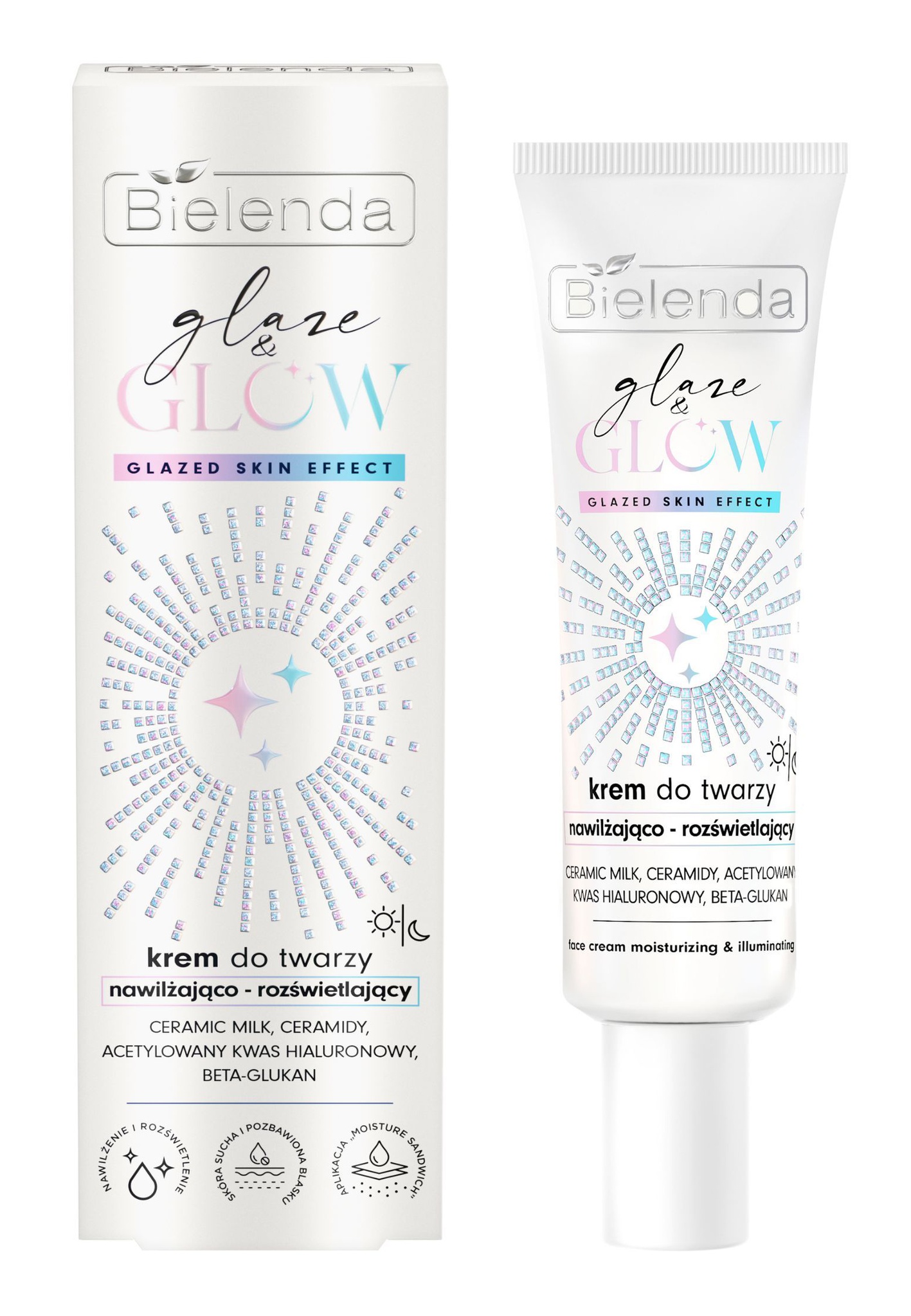 Bielenda Glaze & Glow Moisturizing & Illuminating Face Cream