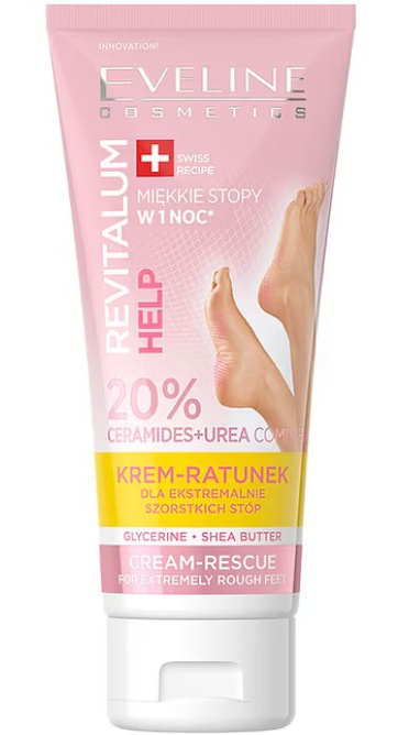 Eveline Revitalum Help 20% Ceramides + Urea Cream-Rescue For Extremely Rough Feet