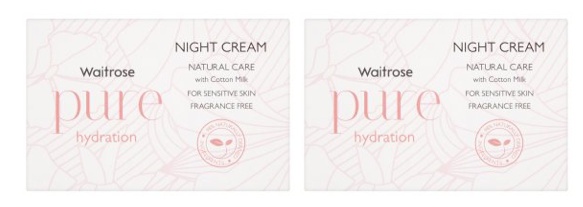 waitrose pure Night Cream