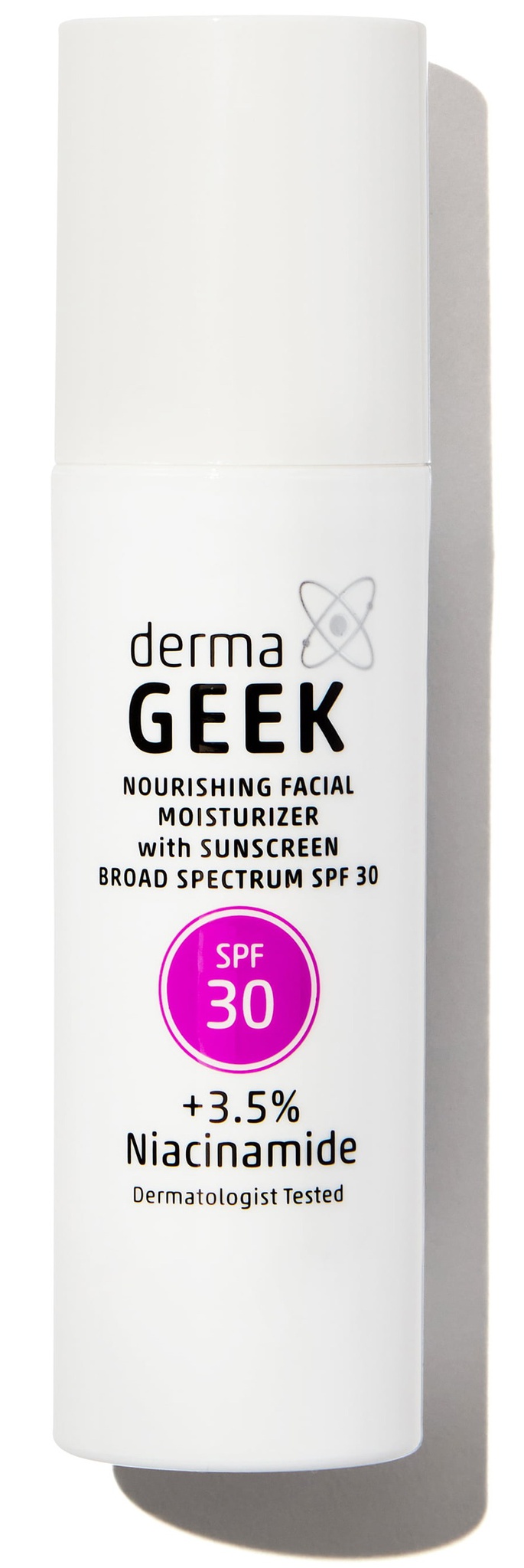 Derma Geek Nourishing Facial Moisturizer With Sunscreen Broad Spectrum SPF 30 +3.5% Niacinamide