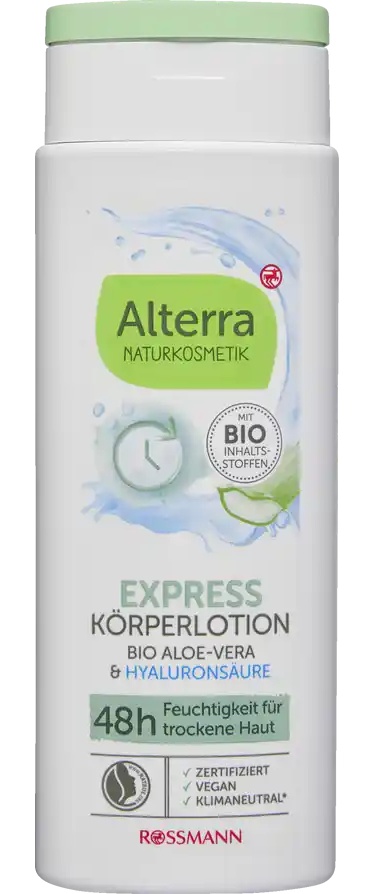 Alterra Express Körperlotion Bio-Aloe Vera & Hyaluronsäure