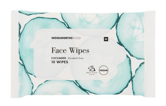 Woolworths  Cucumber Alcohol Free Face Wipes