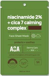 AOA Skin Niacinamide 2% + Cica 7 Calming Complex Sheet Mask