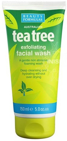 Beauty Formulas Tea Tree Exfoliation Facial Wash