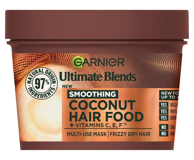 Garnier Ultimate Blends Hair Food Coconut Oil 3-in-1 Hair Mask Treatment For Frizz-prone Hair