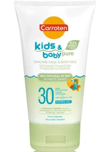 Carroten Kids & Baby Pure Suncare Face & Body Milk