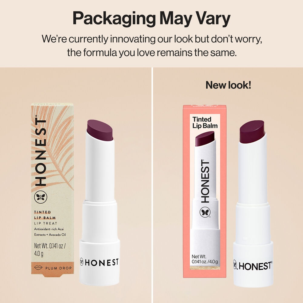 The Honest Company Tinted Lip Balm, Plum Drop