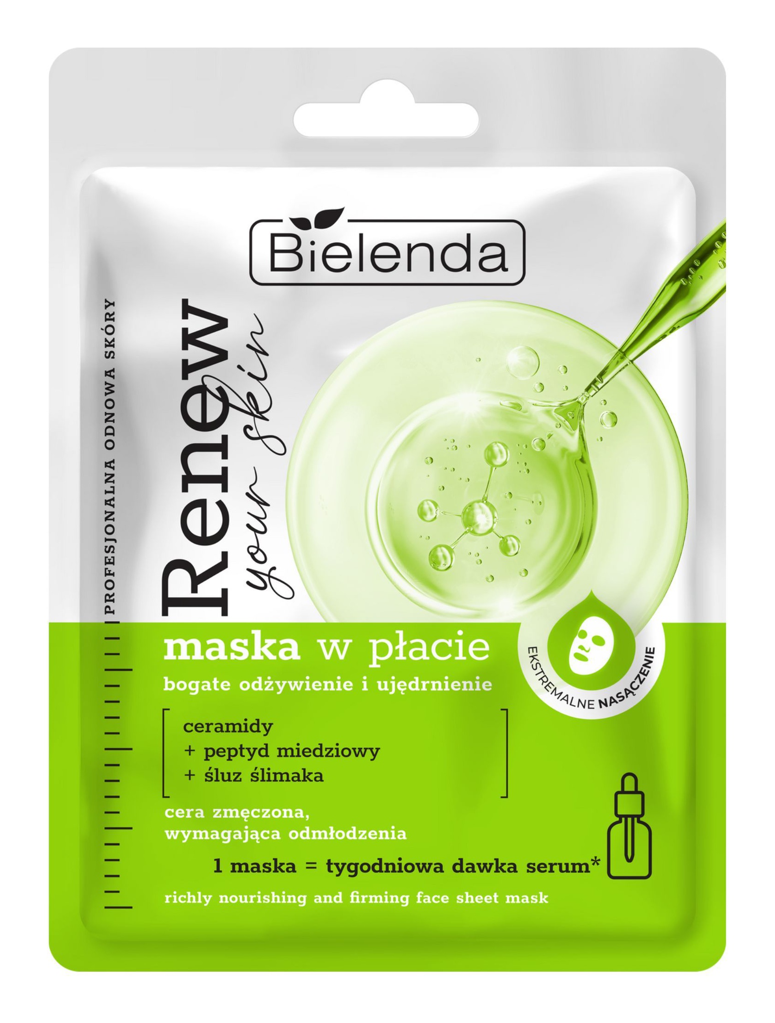 Bielenda Renew Your Skin Richly Nourishing And Firming Face Sheet Mask