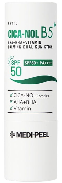 MEDI-PEEL Phyto Cica-Nol B5 AHA + BHA + Vitamin Calming Dual Sun Stick SPF 50+ PA++++