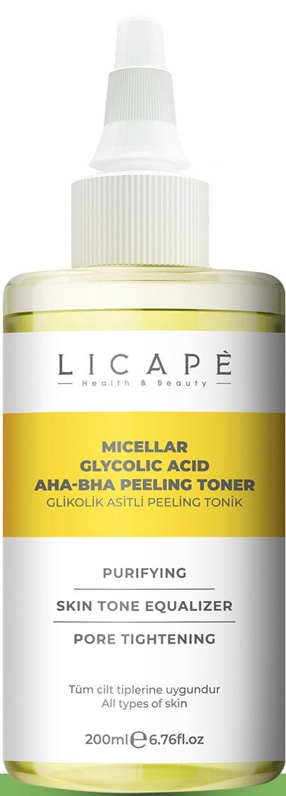 Licape Micellar Glycolic Acid AHA-BHA Peeling Toner