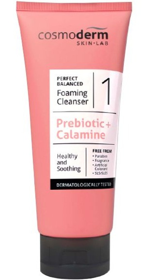 cosmoderm Prebiotic + Calamine Foaming Cleanser