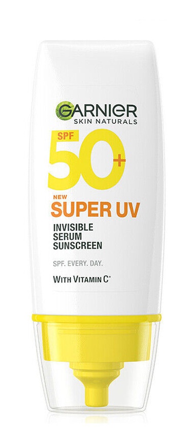 Garnier Super UV Invisible Serum Sunscreen SPF50+ (with Vitamin C)