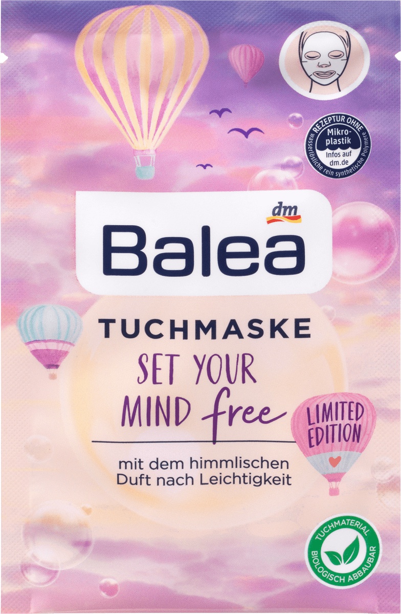 Balea Tuchmaske Set Your Mind Free