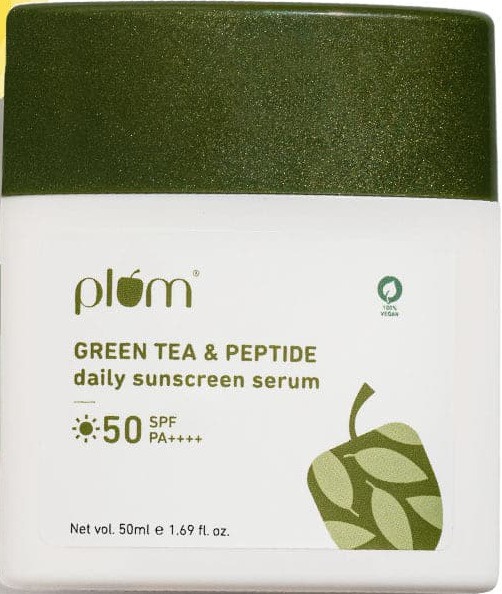 PLUM Green Tea & Peptide Daily Sunscreen Serum