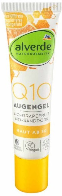 alverde Q10 Augengel Bio-Grapefruit, Bio-Sanddorn