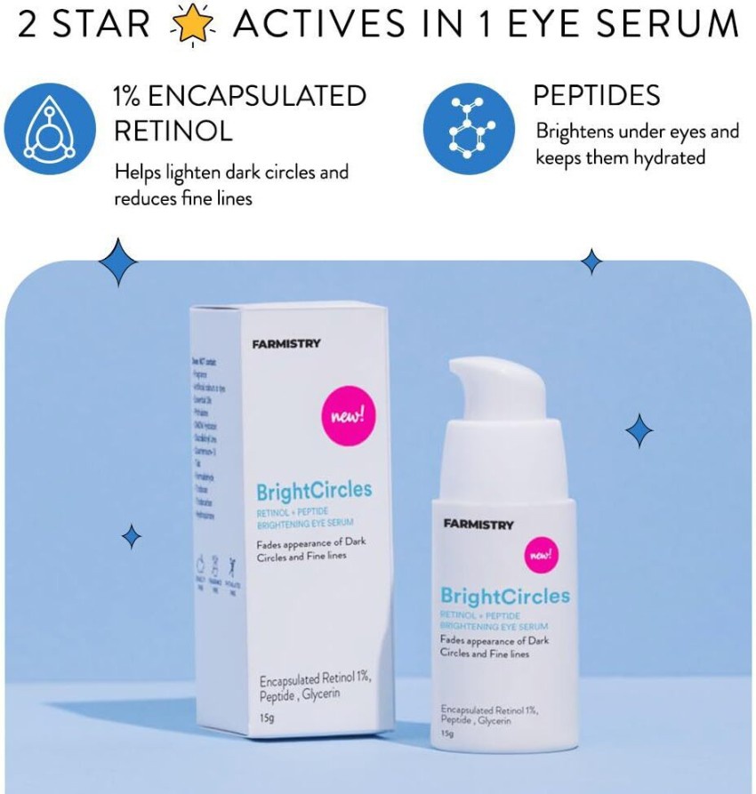 Farmistry Brightcircles Retinol+peptide Brightening Eye Serum