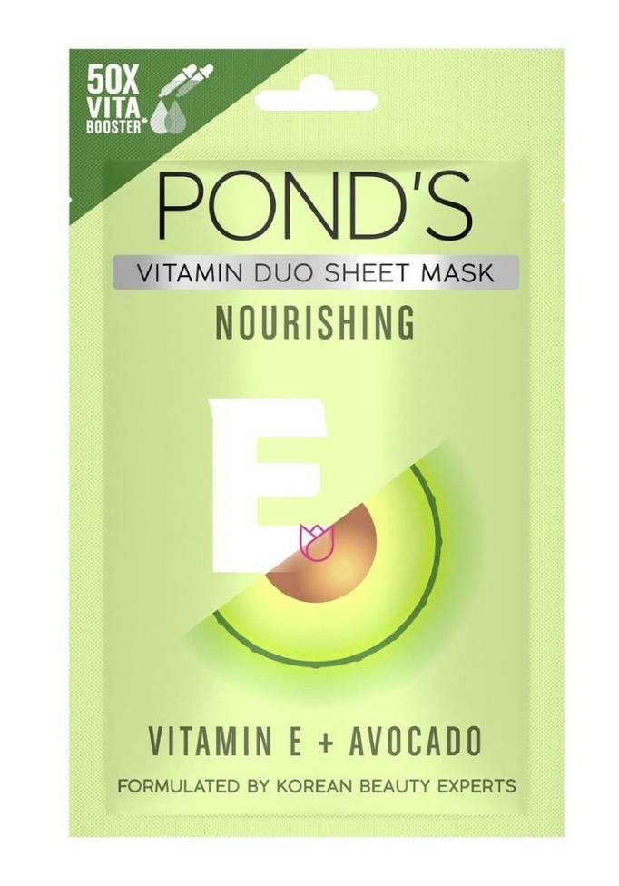 Pond's Vitamin Duo Sheet Mask Vitamin E + Avocado