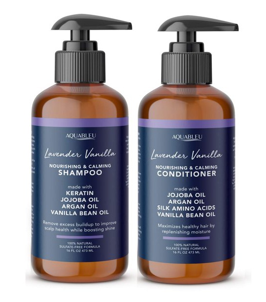 Aquableu Lavender Vanilla Nourishing & Restorative Shampoo & conditioner