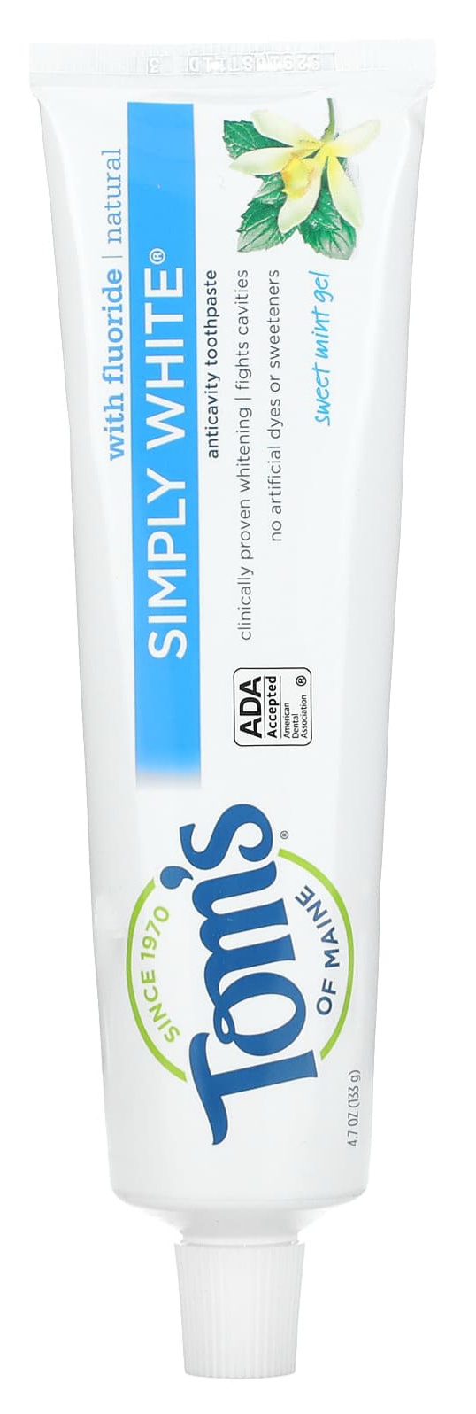 tom’s of maine Simply White Fluoride Toothpaste - Sweet Mint Gel