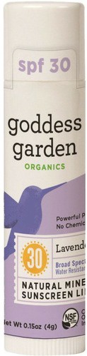 Goddess Garden Natural Mineral Sunscreen Lip Balm (Lavender Mint)