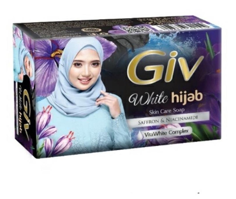 Giv White Hijab Saffron & Niacinamide Bar Soap