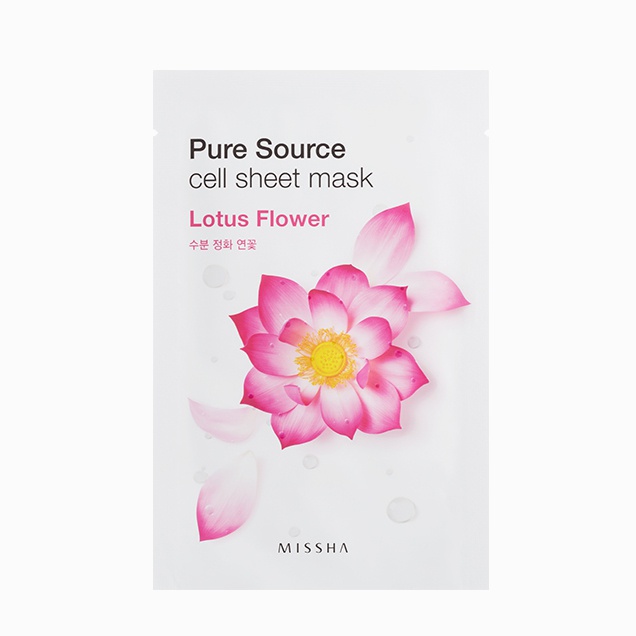 Missha Pure Source Cell Sheet Mask Lotus Flower