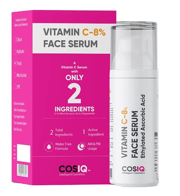 COS-IQ Vitamin C-8% Only 2 Ingredients Face Serum(30ml)