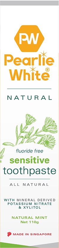 Pearlie White All Natural Flouride Free Sensitive Toothpaste