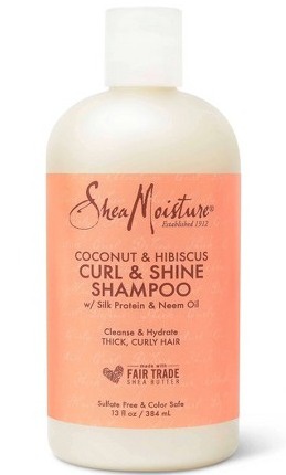 Shea Moisture Coconut And Hibiscus Curl And Shine Shampoo