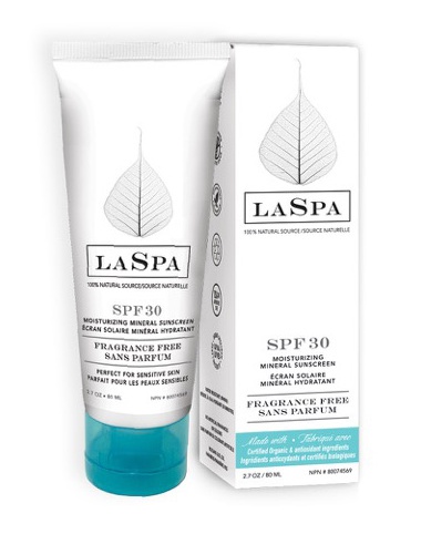 LASPA Naturals Moisturizing Mineral Sunscreen Spf 30