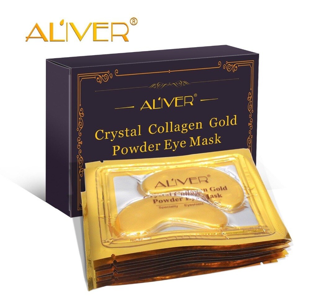 Aliver Crystal Collagen Gold Powder Eye Mask