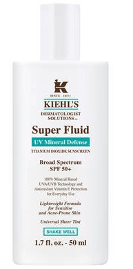 Kiehl’s Super Fluid Uv Mineral Defense Titanium Dioxide Sunscreen Broad Spectrum Spf 50+