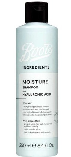 Boots Ingredients Moisture Shampoo With Hyaluronic Acid
