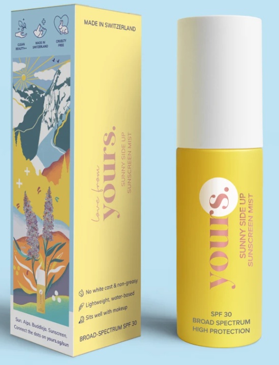 yours skincare Sunny Side Up SPF 30 Sunscreen Mist