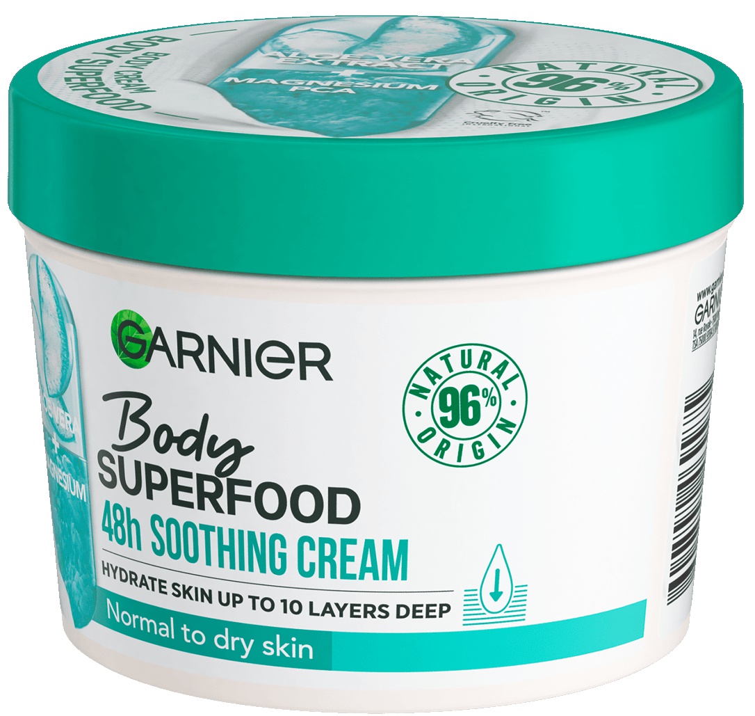 Garnier Body Superfood 48h Soothing Cream Aloe + Magnesium PCA