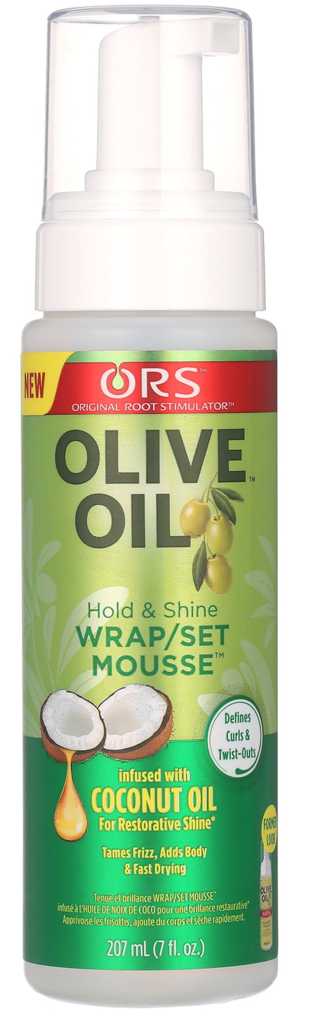 Ors  Olive Oil Hold & Shine Wrap Set Mousse