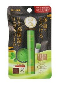 Rohto Mentholatum Melty Cream Lip Matcha Green Tea SPF 25 Pa+++
