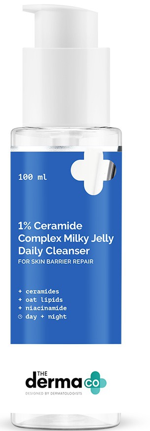 The derma CO 1% Ceramide Complex Milky Jelly Daily Cleanser With Ceramide & Oat Lipids –