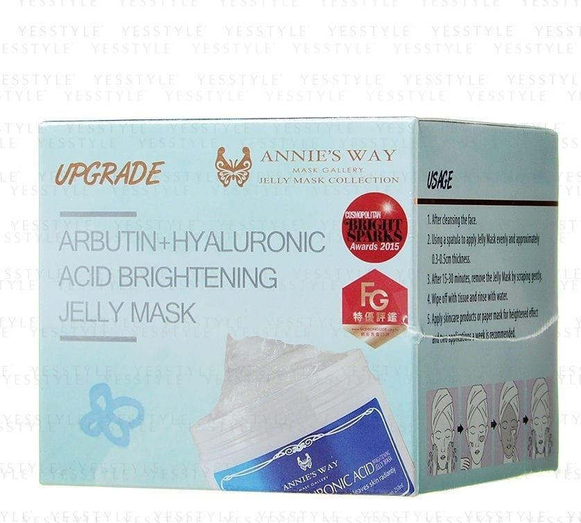 Annie's Way Arbutin + Hyaluronic Acid Brighting Jelly Mask