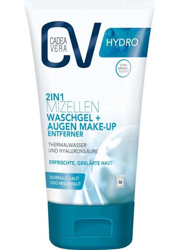CadeaVera CV Hydro 2in1 Mizellen Waschgel + Augen Make-Up Entferner