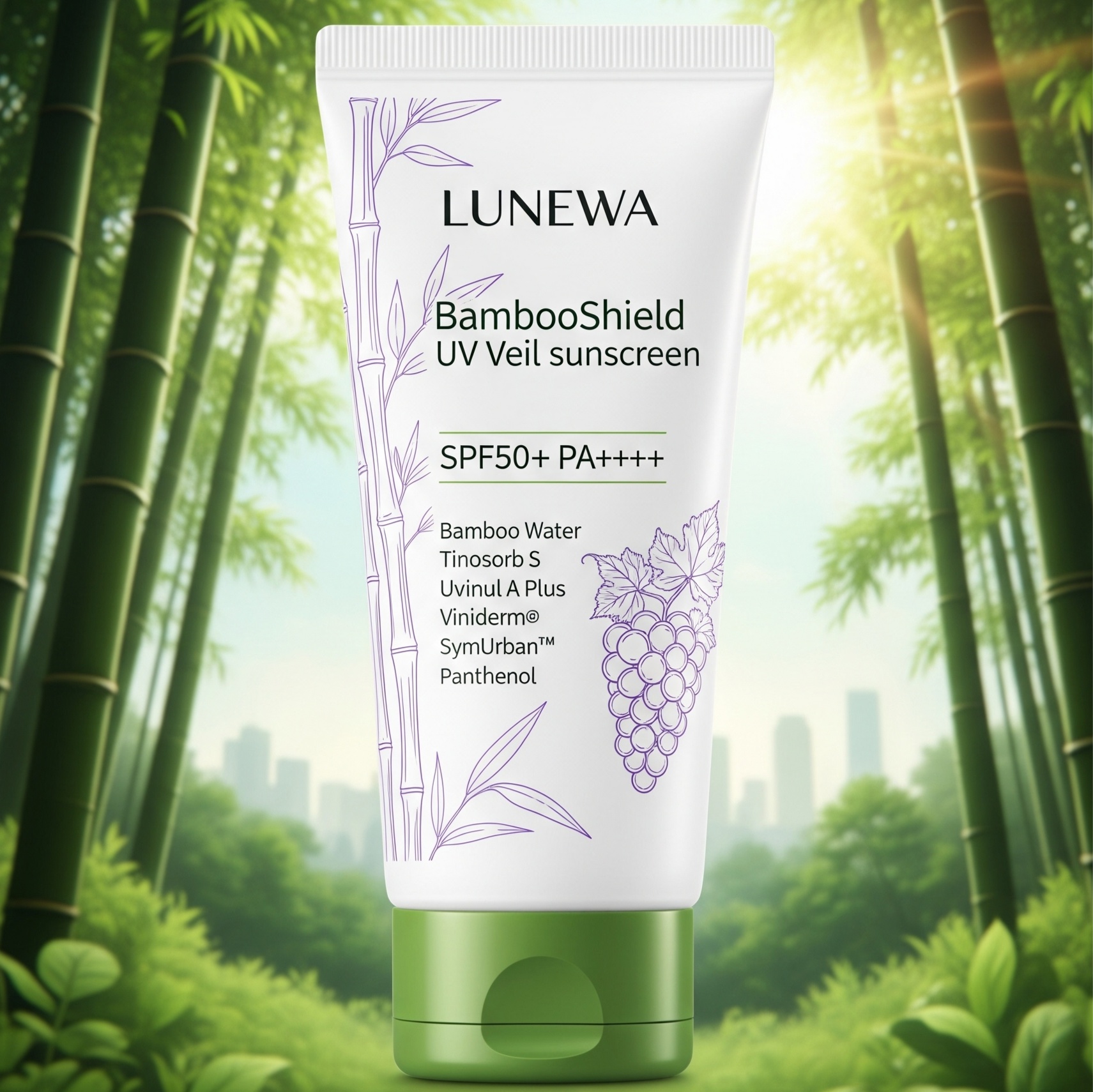 Lunewa Bambooshield UV Veil Sunscreen SPF50+ Pa++++