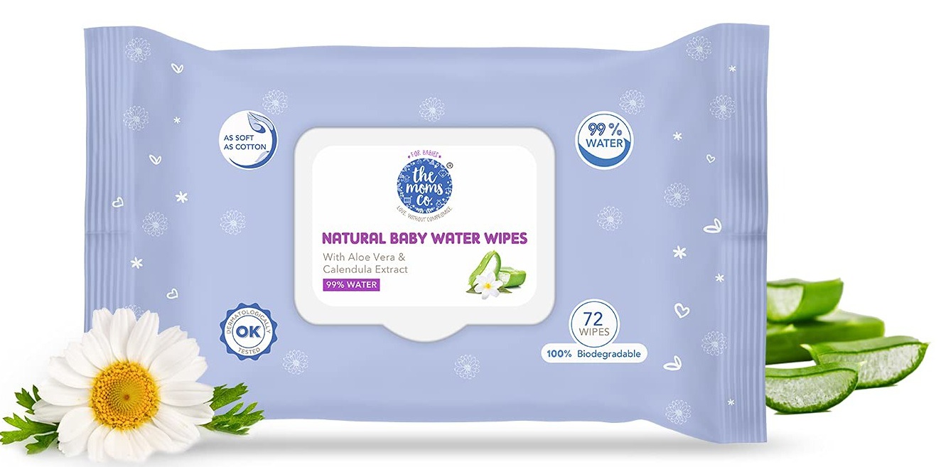 The Mom's Co. Natural 99% Water Baby Wipes